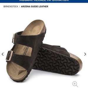 39N Arizona Suede Birkenstock Sandals